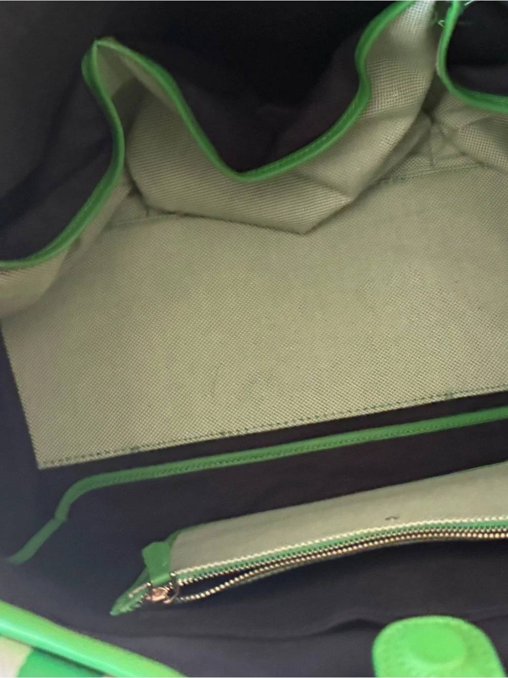 kate spade tennis Green Canvas Tote - Picture 4 of 12